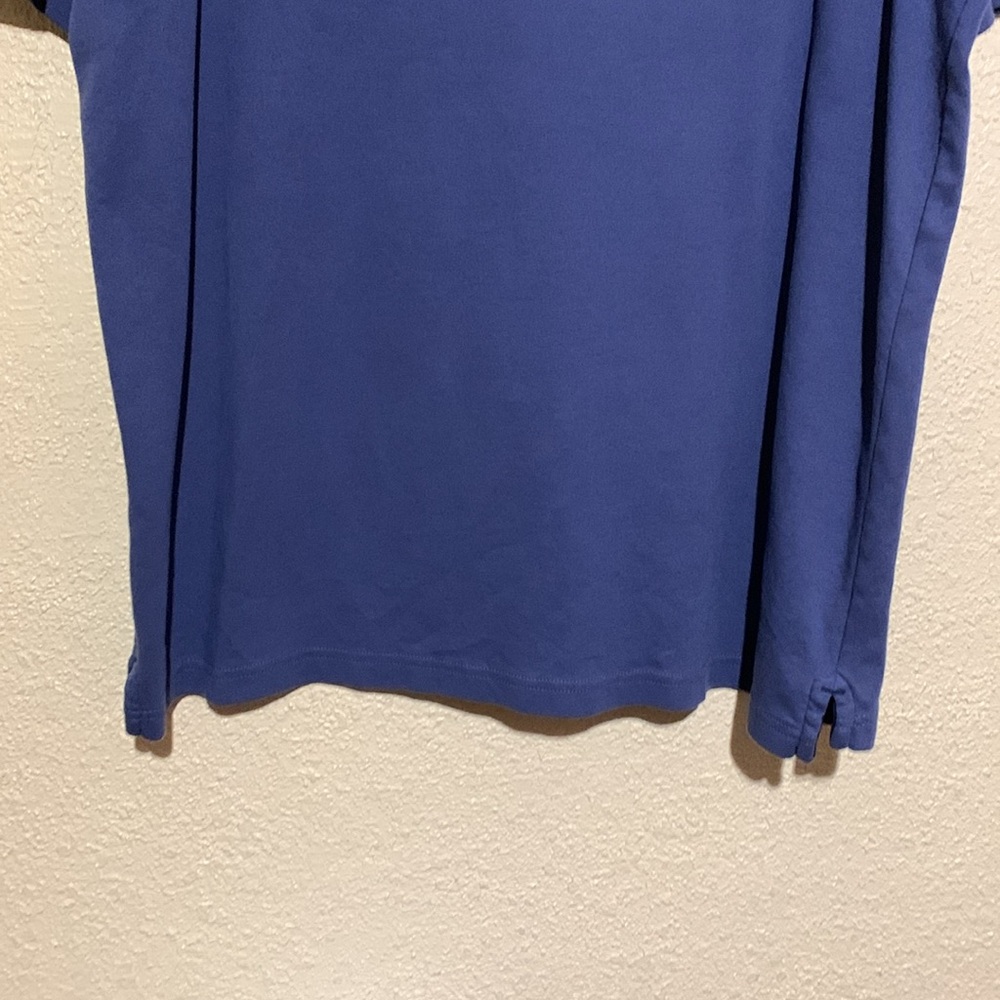 Nautica Men's Polo Shirt XL Stretchy Short Sleeve Pull Over LOGO Blue Cotton - Picture 9 of 13